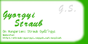 gyorgyi straub business card